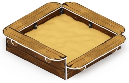 Песочница средняя (Коричневый) - ИО 5.01.15-02, фото 3