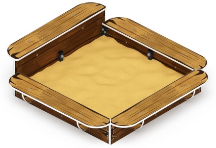 Песочница средняя (Коричневый) - ИО 5.01.15-02, фото 1