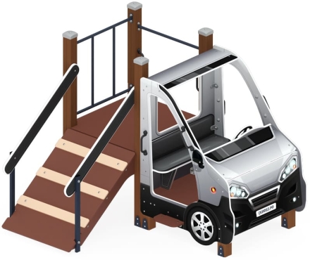 Машинка (серая) - Беседка машинка - МФ 10.03.06-02, фото 3