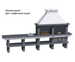 Печь Аристократ 730 S Радиальный кирпич коричневый, фото 12