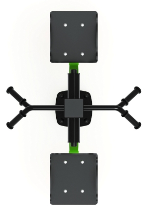 Маятник двойной (зеленый) - Уличный тренажер - СТ 029-12.П, фото 5