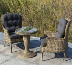 Алиса кофейный комплект из искусственного ротанга, цвет соломенный, фото 6