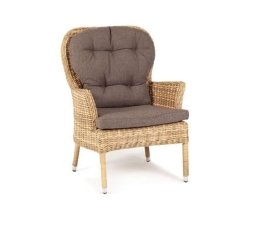 Алиса кофейный комплект из искусственного ротанга, цвет соломенный, фото 7