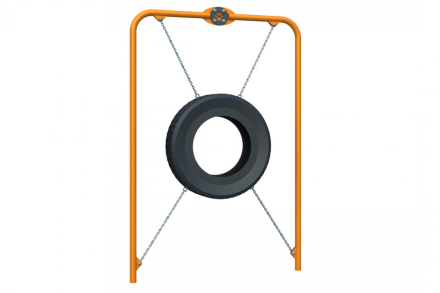 Стойка с покрышкой ДС-1.01 для дрессировки собак, фото 1
