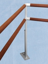 Кронштейн для хореографического станка напольный двухрядный, угловой, шт.