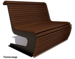 Скамейка парковая Сквер, Сосна 0,6 м, фото 5