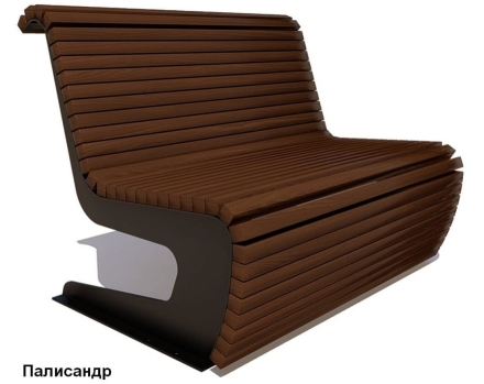 Скамейка парковая Сквер, Сосна 0,6 м, фото 5