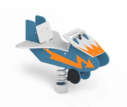 Качалка на пружине Самолет КБ-19.3 для игровой площадки, фото 1