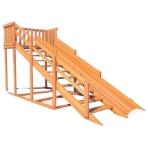 Деревянная зимняя горка Snow Fox, скат 4 м