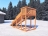Деревянная зимняя горка Snow Fox, скат 4 м