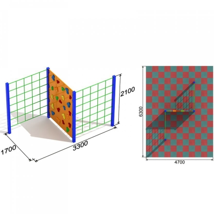 Спортивное оборудование Стенка №3 Н117328, фото 3