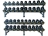 Комплект полиуретановых гантелей  2,5-50кг (20пар) со стойками