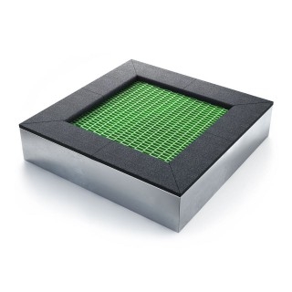 Батут квадратной формы, антивандальный, для детских площадок, цвет черный/зеленый – S1200-6001/9005, фото 3