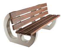 Скамейка бетонная 03