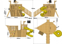 Игровой комплекс TORUDA WOOD Пиратский корабль 4