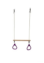 220.003.007.001 Кольца гимнастические с перекладиной фиолетовый 220.003.007.001 Кольца гимнастические с перекладиной фиолетовый