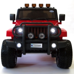 Электромобиль Jeep Wrangler 4WD WXE1688 красный, фото 3