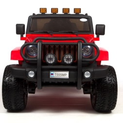 Электромобиль Jeep Wrangler 4WD WXE1688 красный, фото 2