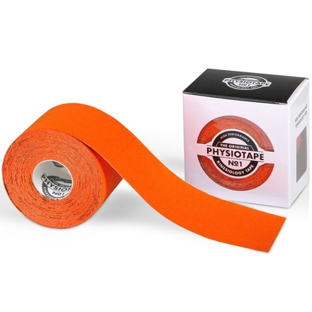 Тейп кинезиологический PhysioTape No.1 Orange, 5 см x 5 м, арт. 100404, оранжевый, фото 1