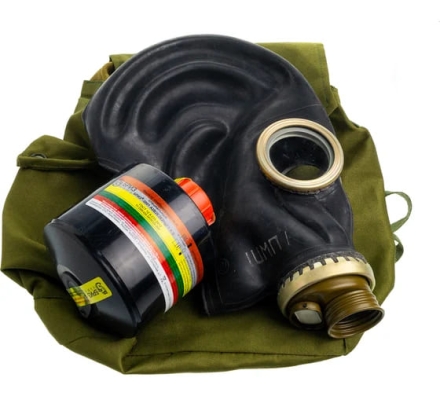 Противогаз фильтрующий БРИЗ &quot;-3301(ППФ)&quot; марки А2В2Е2K2HgР3 R D с лицевой частью ШМП-1 500104022, фото 1