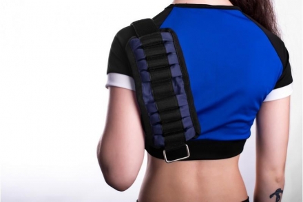 Чехол для утяжелителей на руки 2х2 кг, синий, фото 4