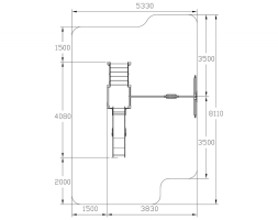 Детская игровая площадка Счастливое детство (Тайга) горка Н 1200 ДИК 2.01.03-04, фото 4