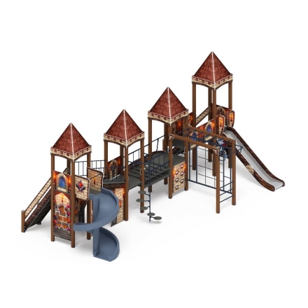 Детская игровая площадка Замок Средневековый ДИК 2.18.10-02 H=1500 H=2000, фото 4