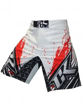 Шорты ММА Contract Killer Stained S2 Shorts - White/Red, фото 1
