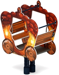 ИО 23.03.03-02 Качалка на пружине карета Желудь, фото 4