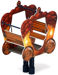 ИО 23.03.03-02 Качалка на пружине карета Желудь, фото 3