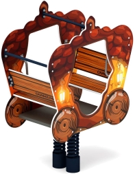 ИО 23.03.03-02 Качалка на пружине карета Желудь, фото 2