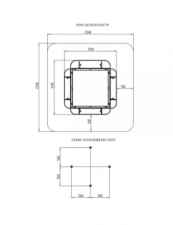 Песочница средняя (Коты) - ИО 5.01.15-03, фото 6