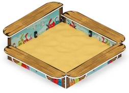 Песочница средняя (Коты) - ИО 5.01.15-03, фото 4