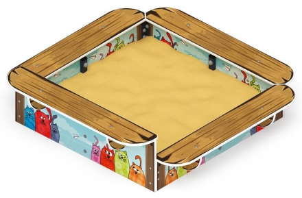 Песочница средняя (Коты) - ИО 5.01.15-03, фото 3