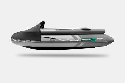 GLADIATOR E 420 X Expedition Светло-темносерый моторная лодка ПВХ, фото 7