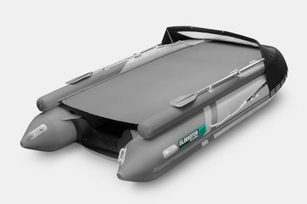 GLADIATOR E 420 X Expedition Светло-темносерый моторная лодка ПВХ, фото 3