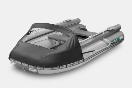 GLADIATOR E 420 X Expedition Светло-темносерый моторная лодка ПВХ, фото 1