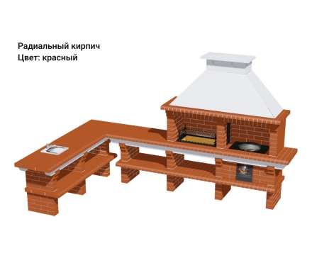 Печь Аристократ 7304 Прямоугольный кирпич микс коричневого с желтым, фото 12