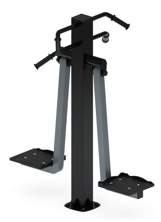 Маятник двойной (серый) - Уличный тренажер - СТ 029-13.П, фото 3