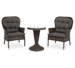 Зона 4 Алиса кофейный комплект из искусственного ротанга, цвет коричневый, фото 1