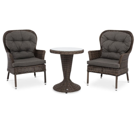 Зона 4 Алиса кофейный комплект из искусственного ротанга, цвет коричневый, фото 1