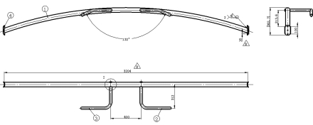 Опция перекладины кроссовера Hasttings Digger HD023OPT-1, фото 2