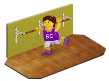 Кронштейн для хореографического станка настенный однорядный	