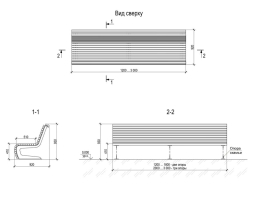 Скамейка TORUDA 4 - 3 м, фото 5