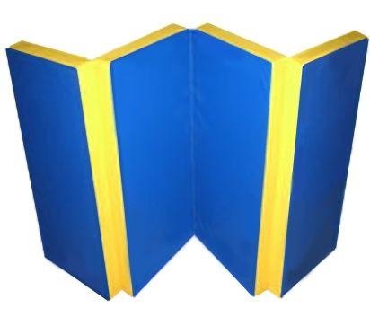 Детский спортивный мат №5 (100 х 200 х 10) складной 3 сложения, бежевый, фото 5