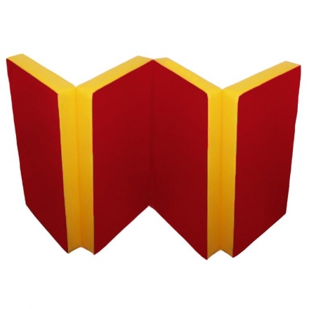 Детский спортивный мат №5 (100 х 200 х 10) складной 3 сложения, бежевый, фото 6