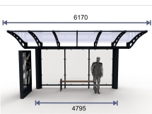 Остановочный павильон "Прайм-6" Остановочный павильон "Прайм-6"
