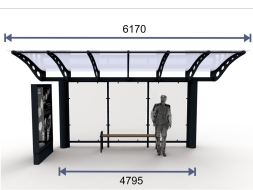 Остановочный павильон "Прайм-6", фото 2 Остановочный павильон "Прайм-6", фото 2