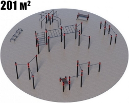 Проект Районная площадка для Воркаут и ГТО 3-3 (Ø16 м), фото 1