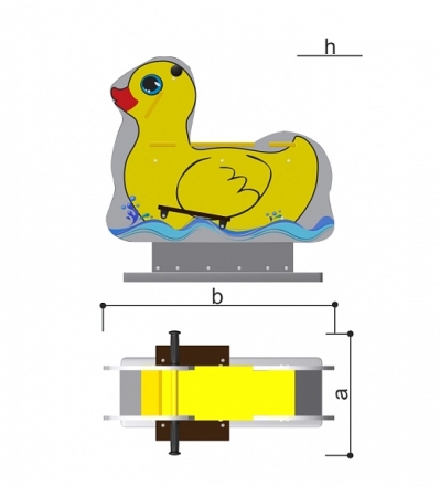 Качалка Romana 108.35.00 для детской площадки, фото 3